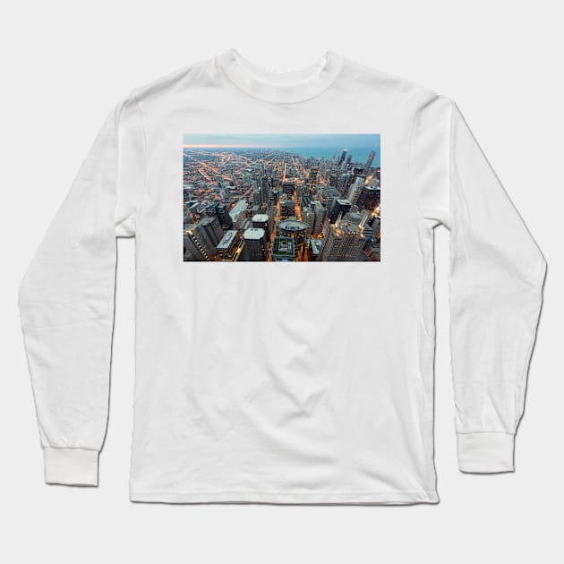 Chicago Long Sleeve T-Shirt by jswolfphoto